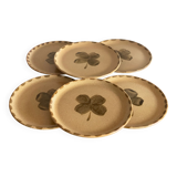 Sarreguemines clover dessert plates