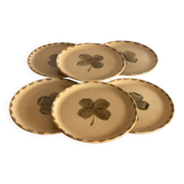 Sarreguemines clover dessert plates