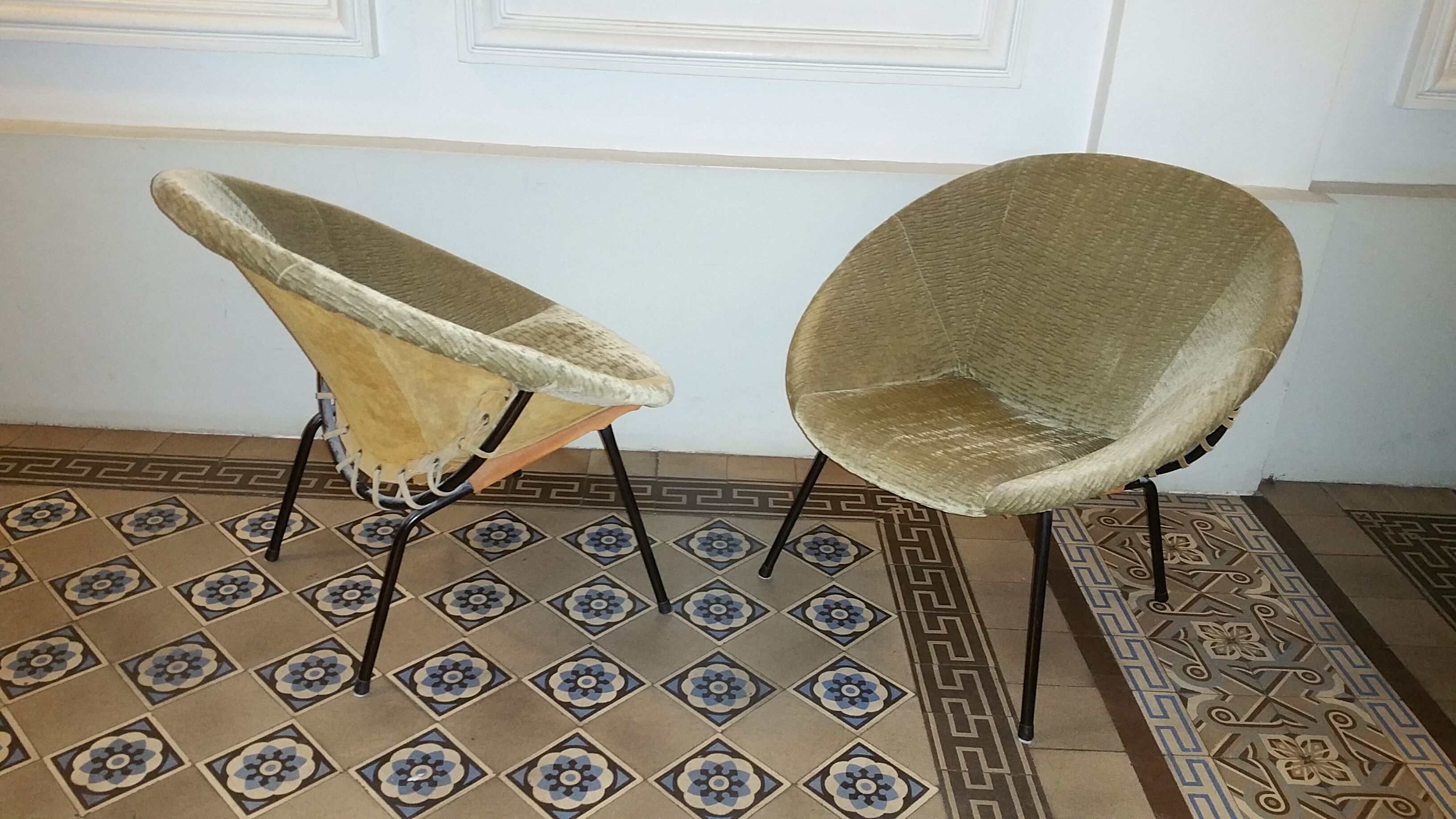 Pair of armcchairs Circle Salamanca Lusch Erzeugnis for Lusch & Co