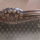 Canapé banquette 3 places style Louis XV ou Régence
