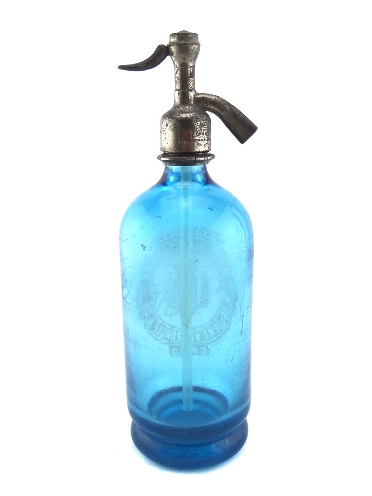 Siphon à eau de seltz bleu saint-malo