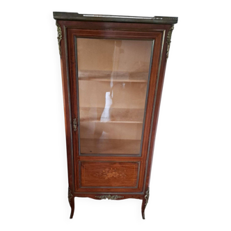 Marquetry display case