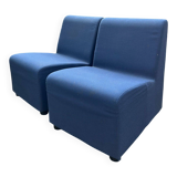 Pair of midnight blue armchairs – contemporary spirit