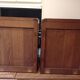 Pair of art deco showcases