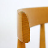 Vintage Czech straw chairs, 1960s, set of 4