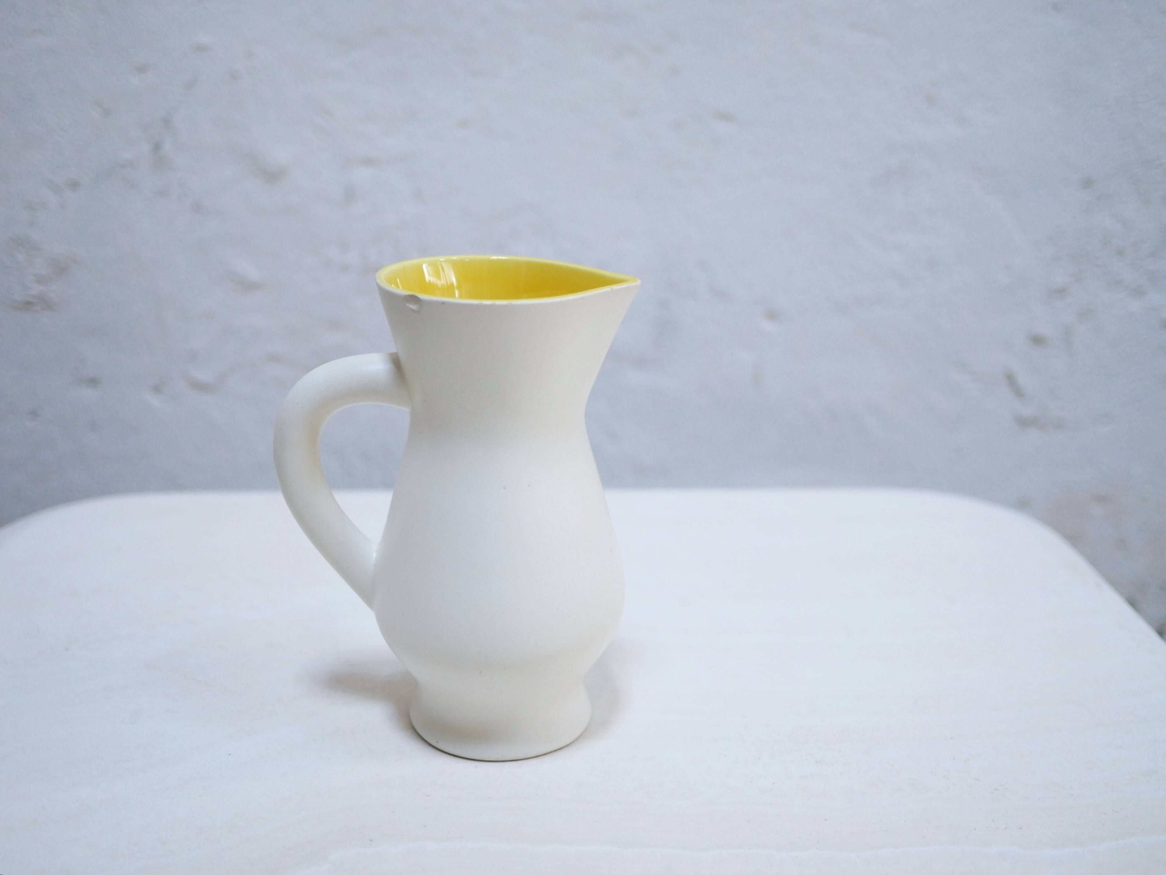 Vintage ceramic pitcher by the Saint Clément France factory