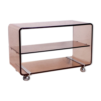 Michel Dumas plexi side table for Roche Bobois
