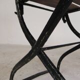 Lot de 2 chaises pliantes, chaises de jardin, années 1930