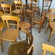 Set of 50 mismatched bistro chairs bentwood french Restaurant