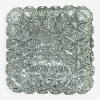 Plafonnier Appliques vintage verre pointe diamant