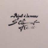 Old barbotine plate, St Clément factory