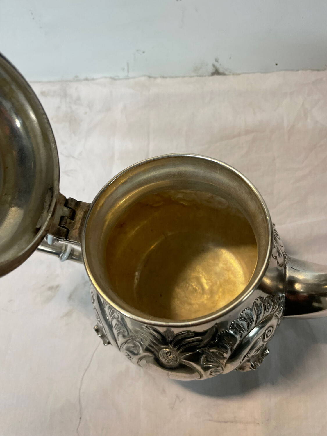 Silver-plated teapot