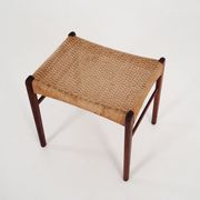 Footstool made of rosewood, Scandinavian design of the 70's