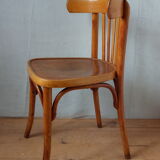 1930 curved wooden bistro chair