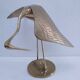 Two solid brass XL birds H. 48 cm