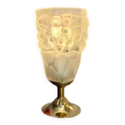 Lampe Art déco avec tulipe signée ROS