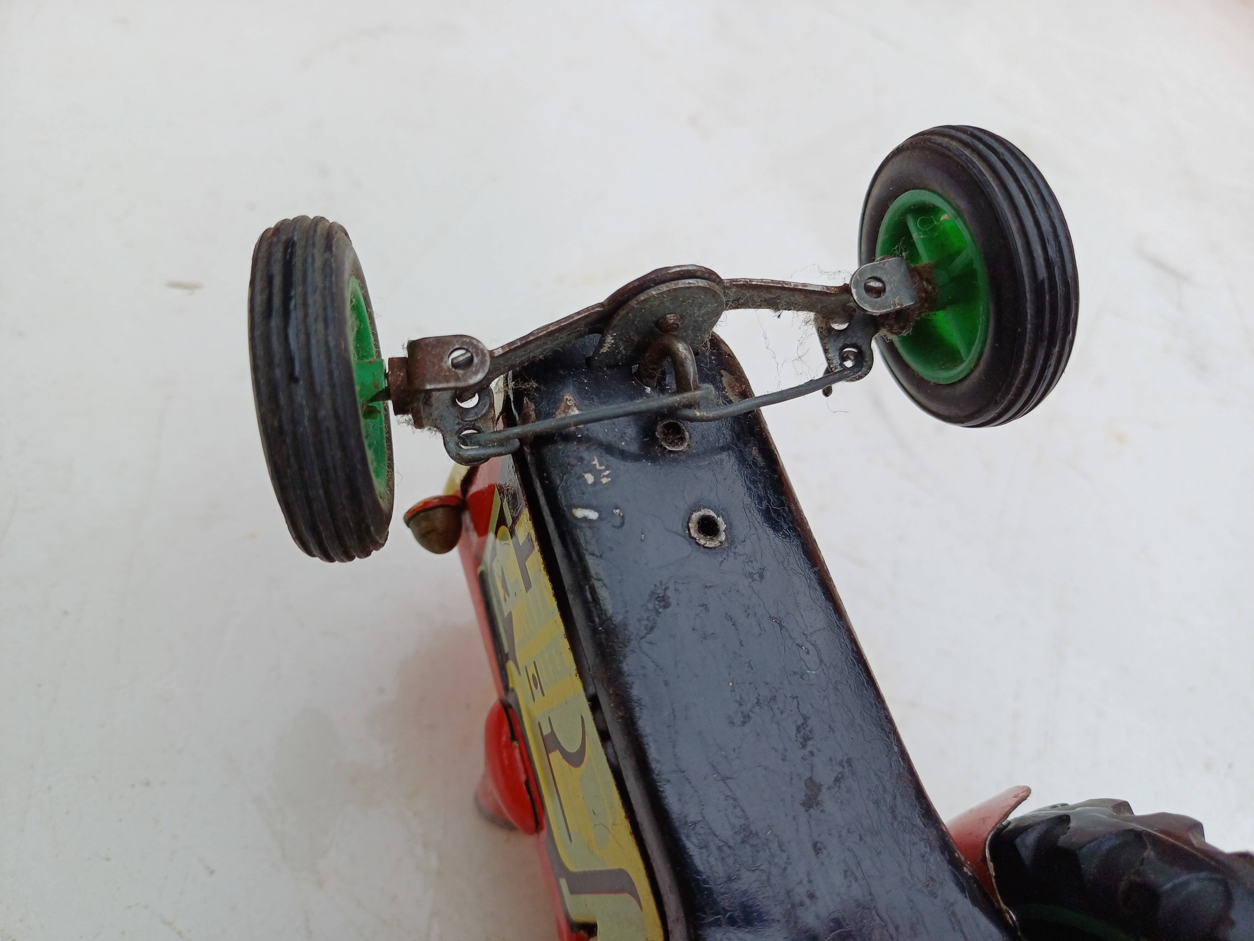 Friction metal tractor and trailer