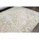 1970s Vintage Persian Handmade Wool Cotton Beige Area Rug 287x367