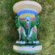 Ensemble de jardin ou de patio multicolore du 20ème siècle avec des éléphants