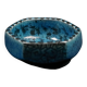 Art Deco bowl/trinket dish in blue glazed stoneware by Raoul Lachenal
