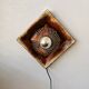 Vintage 1970s ceramic lava applied
