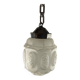 Art Deco frosted glass pendant light