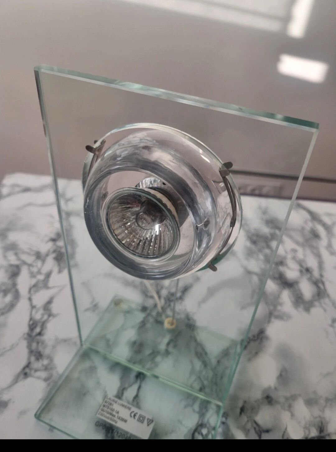 Glass lamp Laurie vintage light fixture