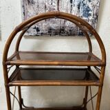 Rattan shelf