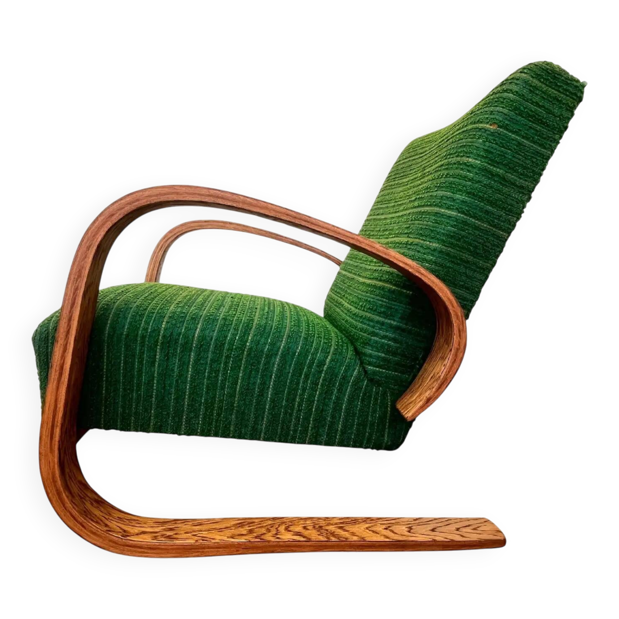 1940s Rare Miroslav Navratil armchair in Alvar Aalto style - Czechoslovakia