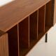 Danish mid century vinyl record cabinet in teak, 1970s