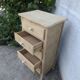 Natural wood chest of drawers