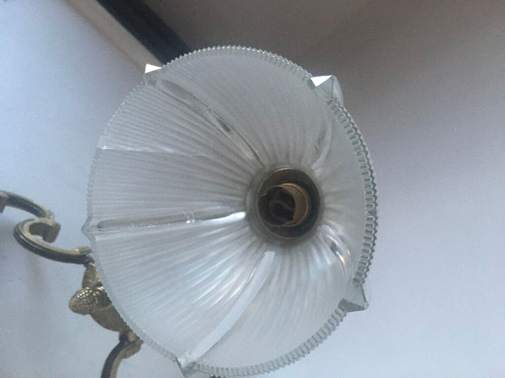 40/50 style brass chandelier