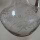 Pair of Gallia ewers in crystal and silver metal