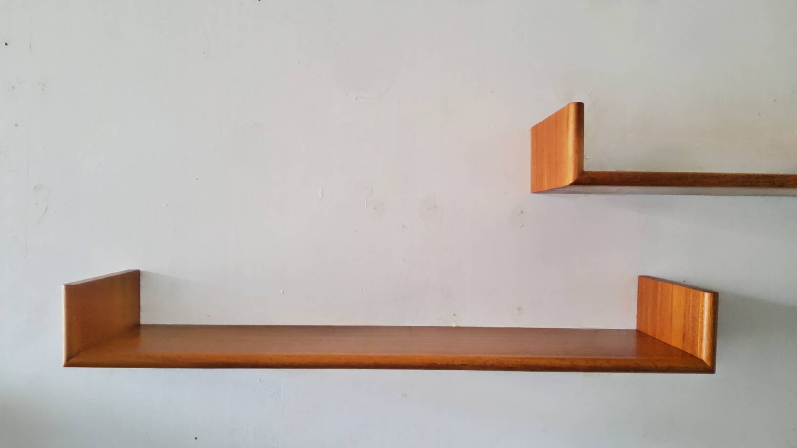 Floating wall shelves, 1960.