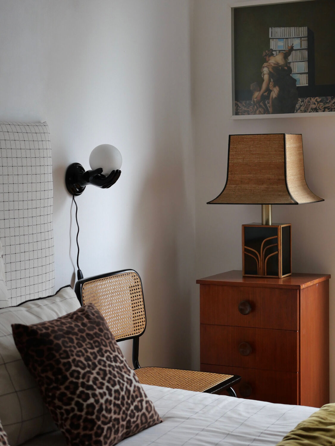 Vintage hand ceramic wall lamps