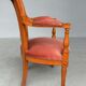 Paire de fauteuils style directoire en merisier velours