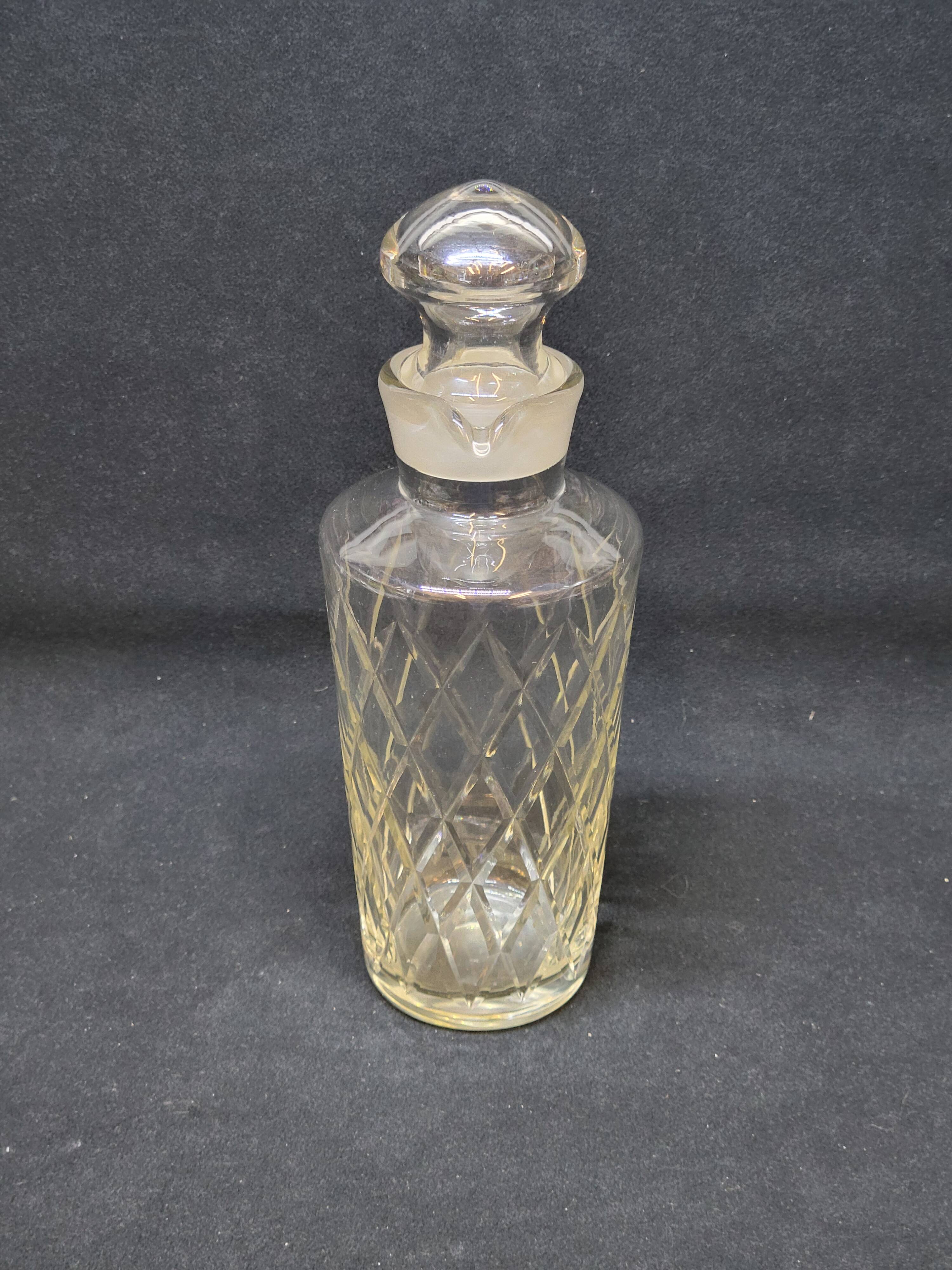 Vintage cut glass decanter