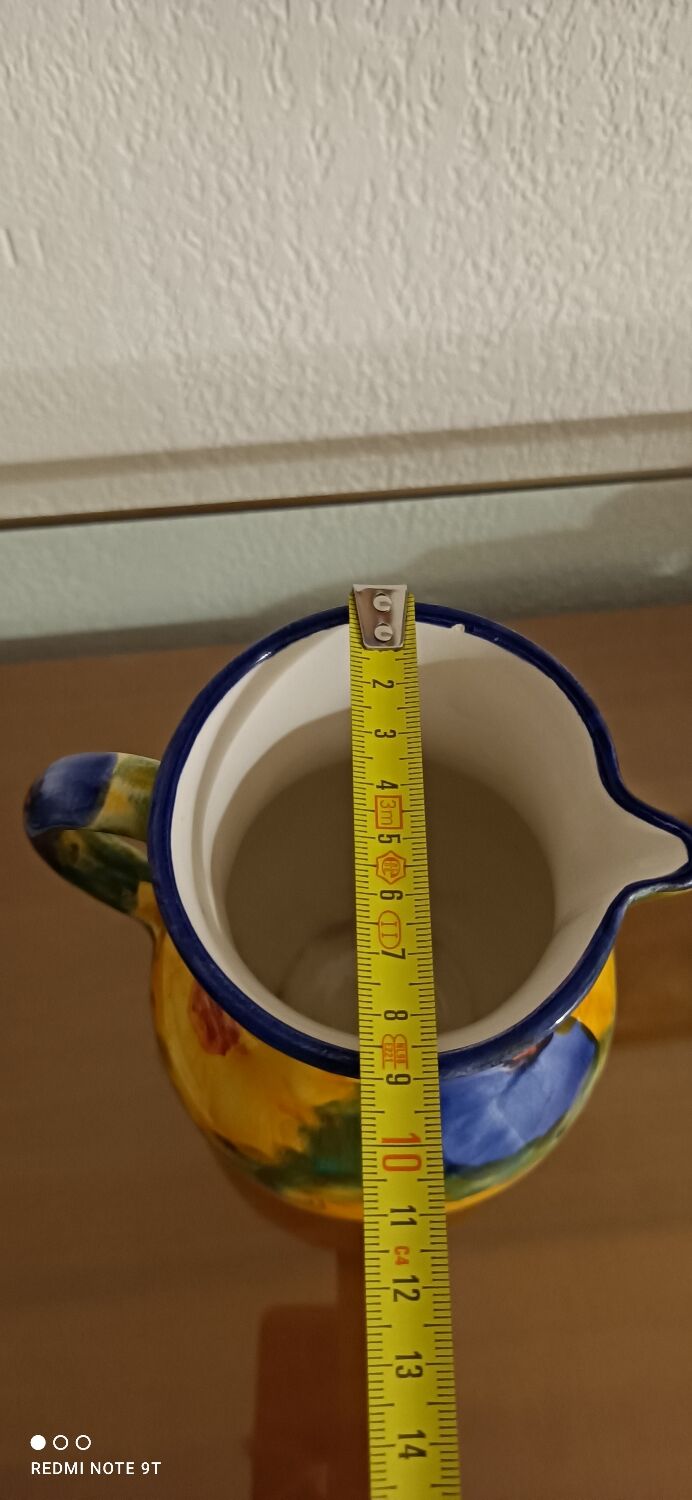 Ceramic water pitcher