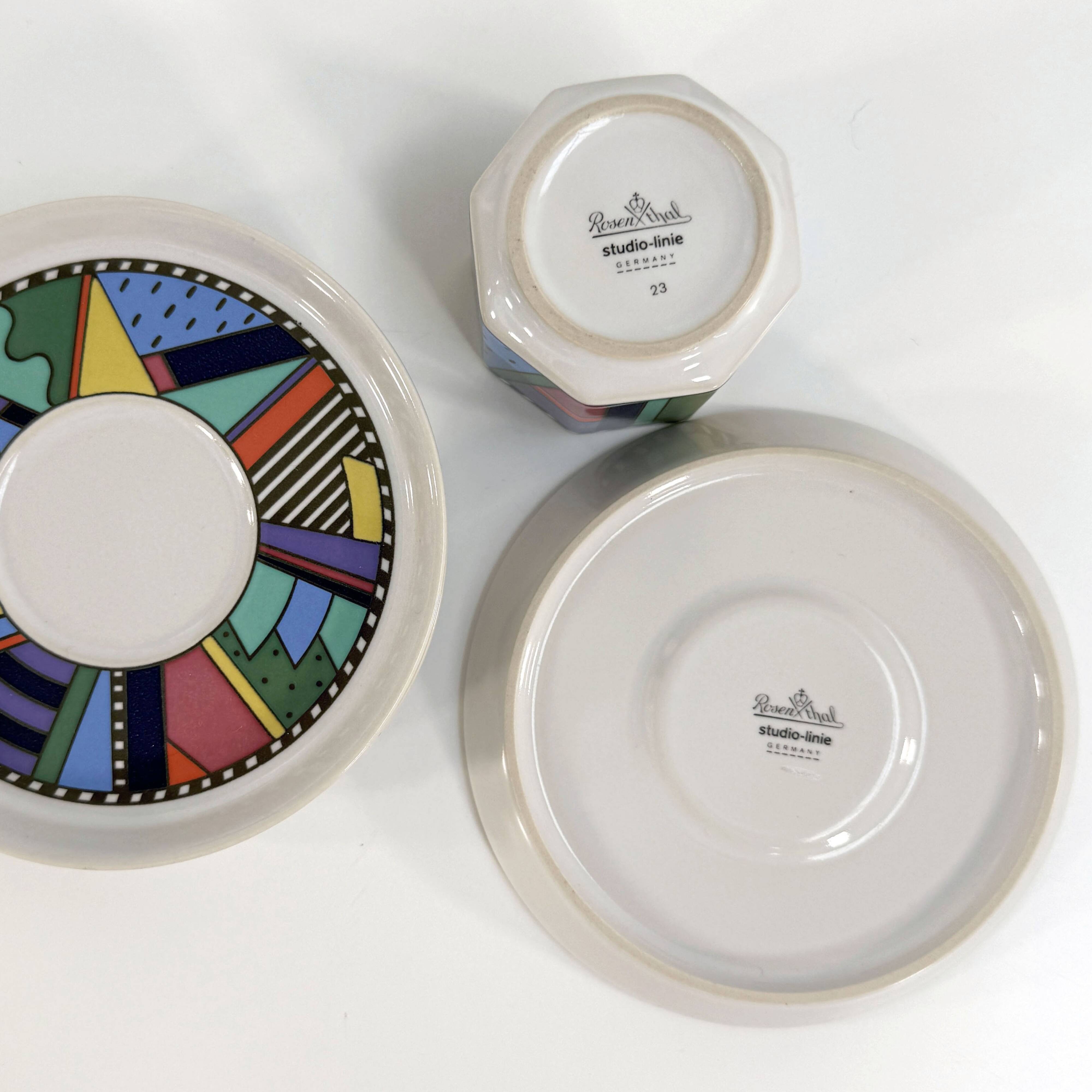 Lot de 6 tasses espresso Metropol de Barbara Brenner pour Rosenthal, 90