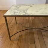 Marble and brass coffee table