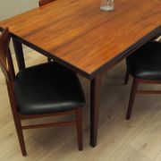 Set of four teak chairs, Danish design, 1960s, manufacture: Bruno Hansen, d