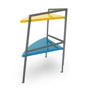 Corner table with two shelves, 1980s
