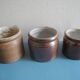 Lot anciens pots grès déco rustique old french stoneware pots
