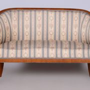 Biedermeier Birch Seating Set, Vienna, Austria, 1830s, Set of 3