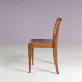 1950s side chair in beech wood by René Gabriel, France