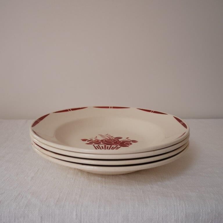 Set of 4 badonviller hollow plates