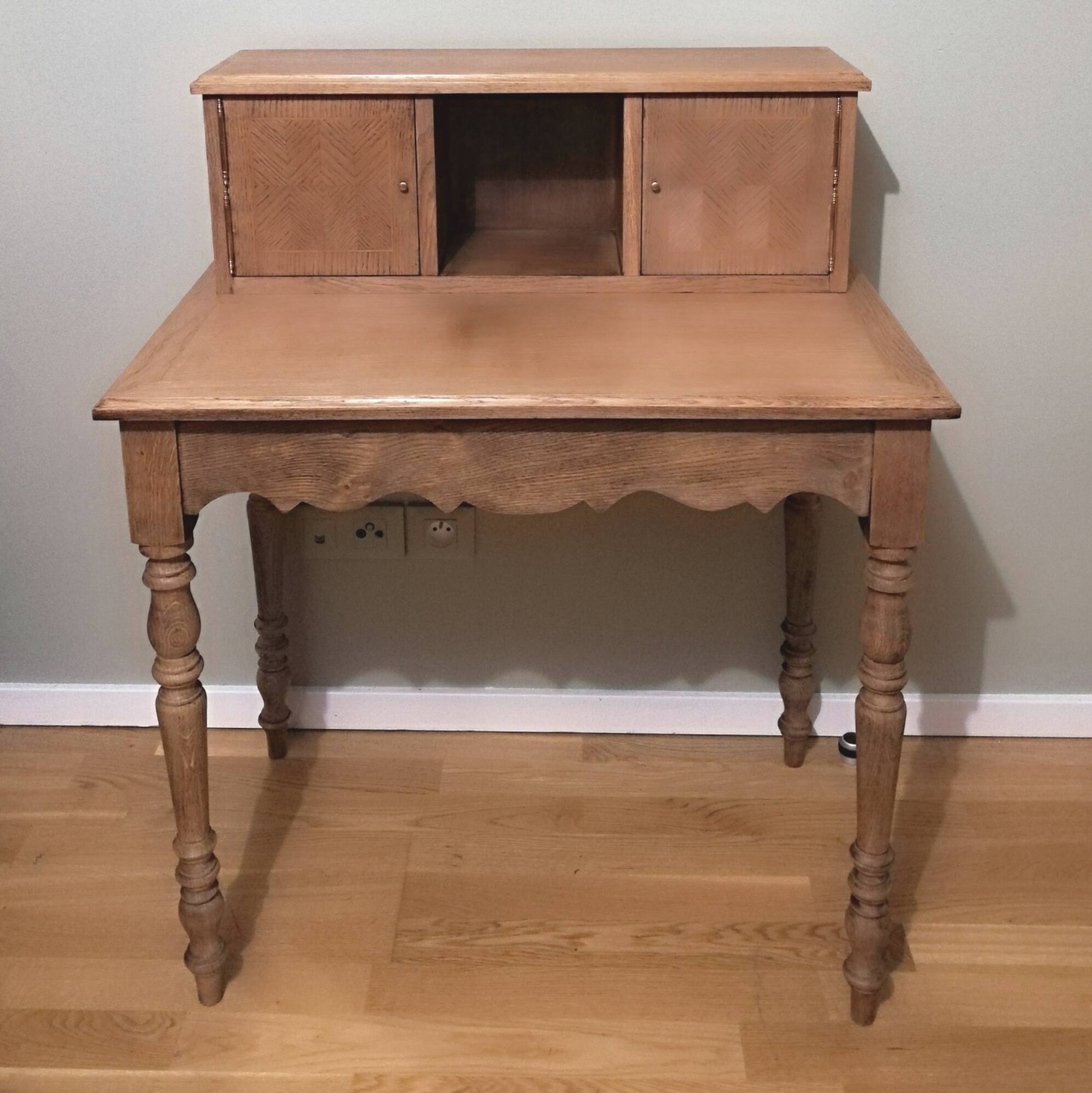 Oak secretary desk or tiered desk