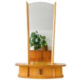 Vintage Vanity Mirror with Venetian Blind Doors, 1950s