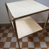 Table d’appoint laiton marbre années 60