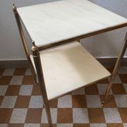 Table d’appoint laiton marbre années 60